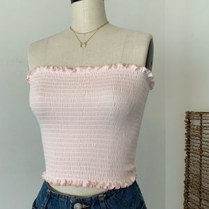 Brandy Melville Smocked Tube Top